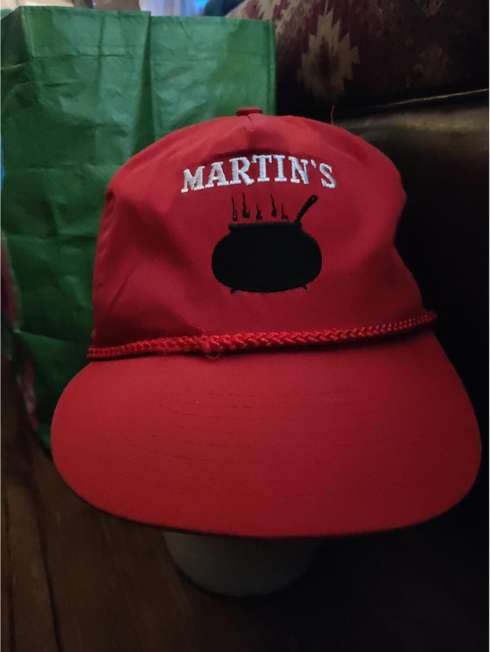 Martin's potato chips roped trucker cap/hat - snapback EUC